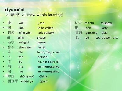 对外汉语教学PPT第一课